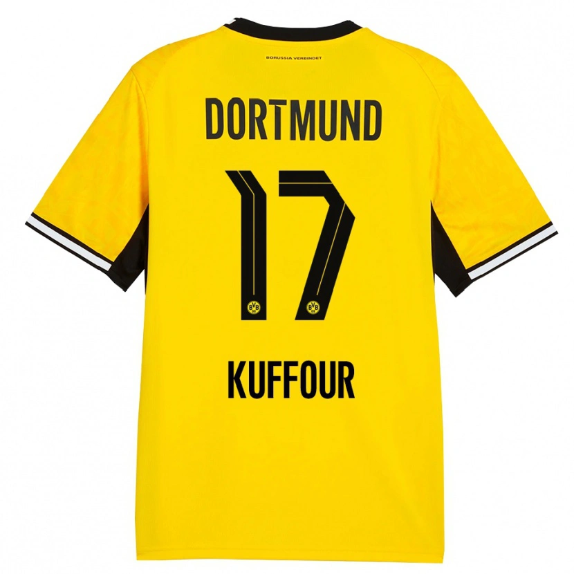 Danxen Kid Lloyd-Addo Kuffour #17 Yellow Black White Home Jersey 2026/27 T-Shirt