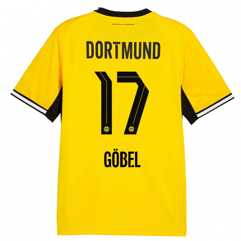 Danxen Kid Patrick Göbel #17 Yellow Black White Home Jersey 2026/27 T-Shirt