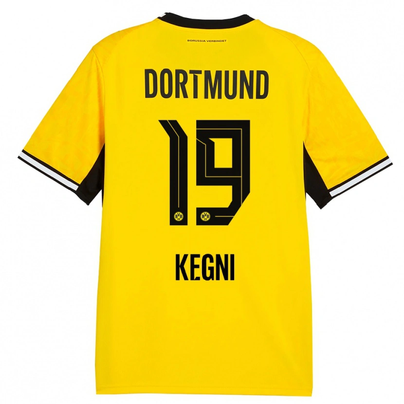 Danxen Kid Pharell Kegni #19 Yellow Black White Home Jersey 2026/27 T-Shirt