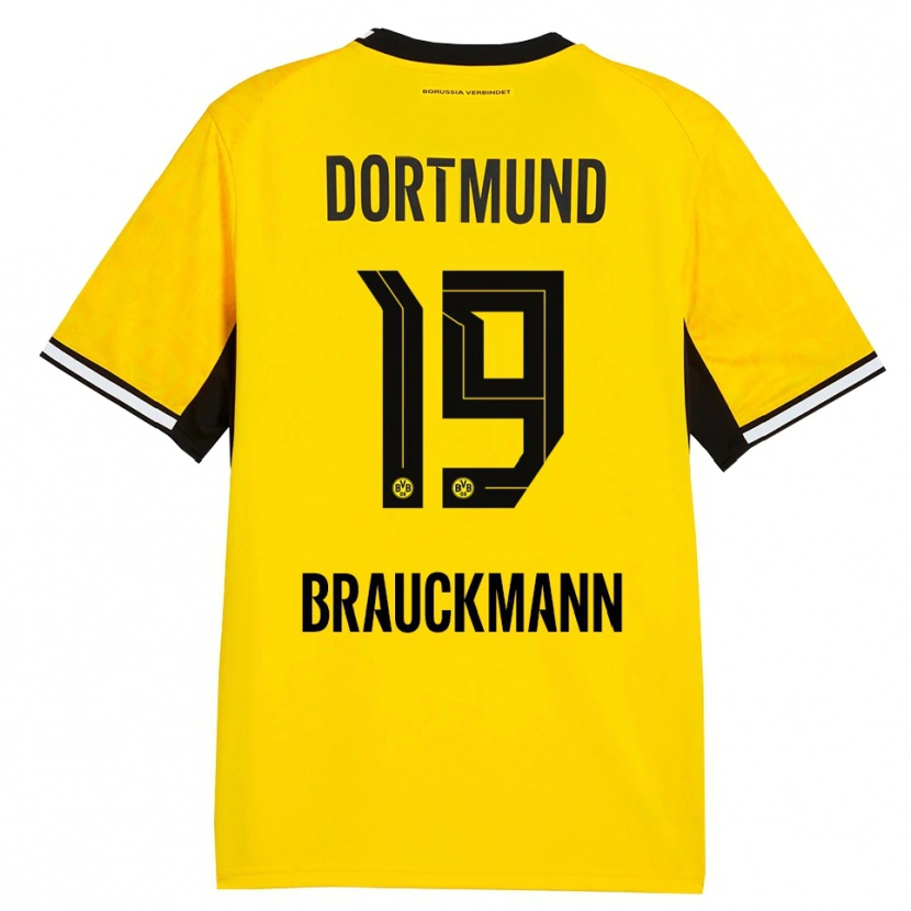 Danxen Kid Mats Brauckmann #19 Yellow Black White Home Jersey 2026/27 T-Shirt