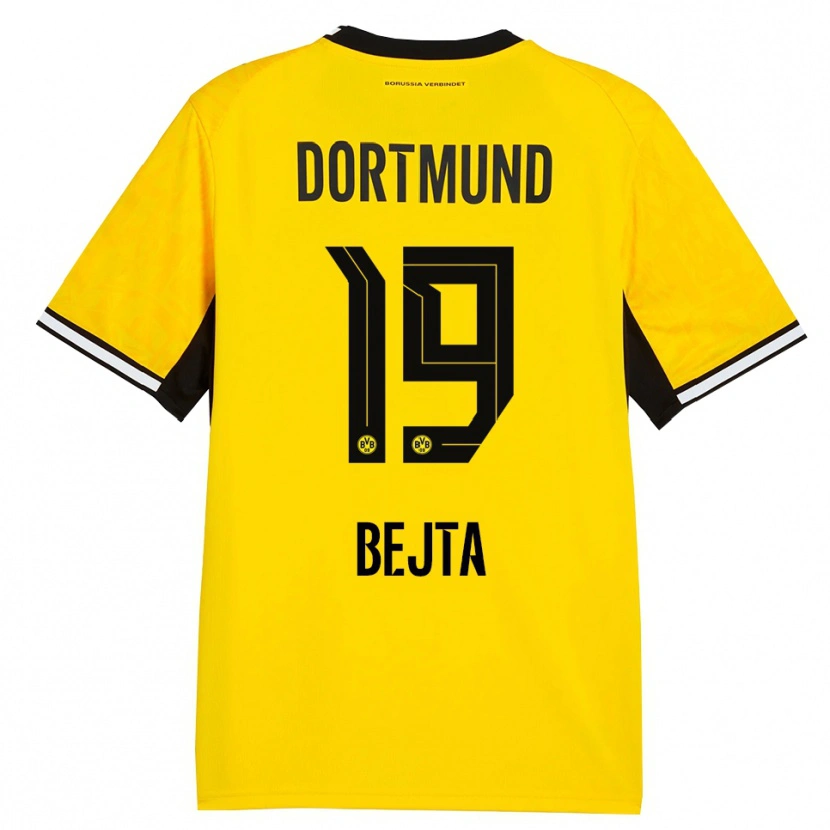 Danxen Kid Adriano Bejta #19 Yellow Black White Home Jersey 2026/27 T-Shirt