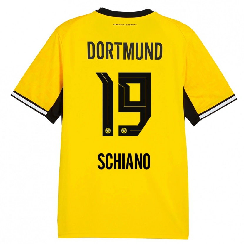 Danxen Kid Emilio Schiano #19 Yellow Black White Home Jersey 2026/27 T-Shirt