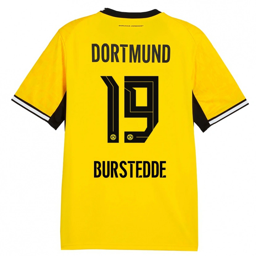 Danxen Kid Joshua Burstedde #19 Yellow Black White Home Jersey 2026/27 T-Shirt