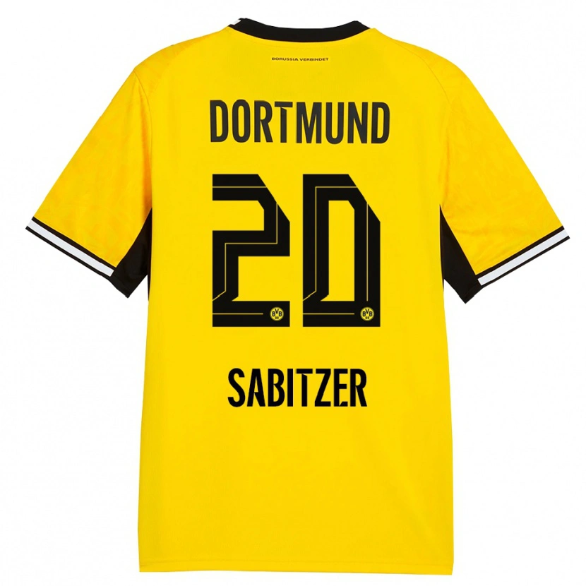 Danxen Kid Marcel Sabitzer #20 Yellow Black White Home Jersey 2026/27 T-Shirt