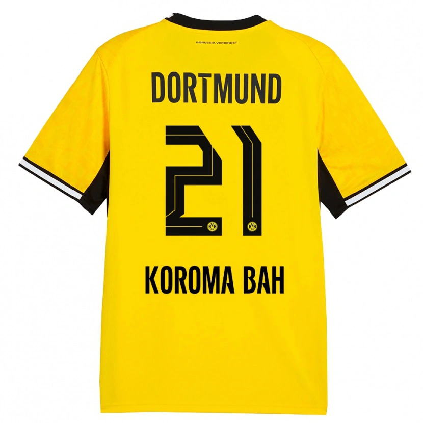 Danxen Kid Septimus Koroma Bah #21 Yellow Black White Home Jersey 2026/27 T-Shirt