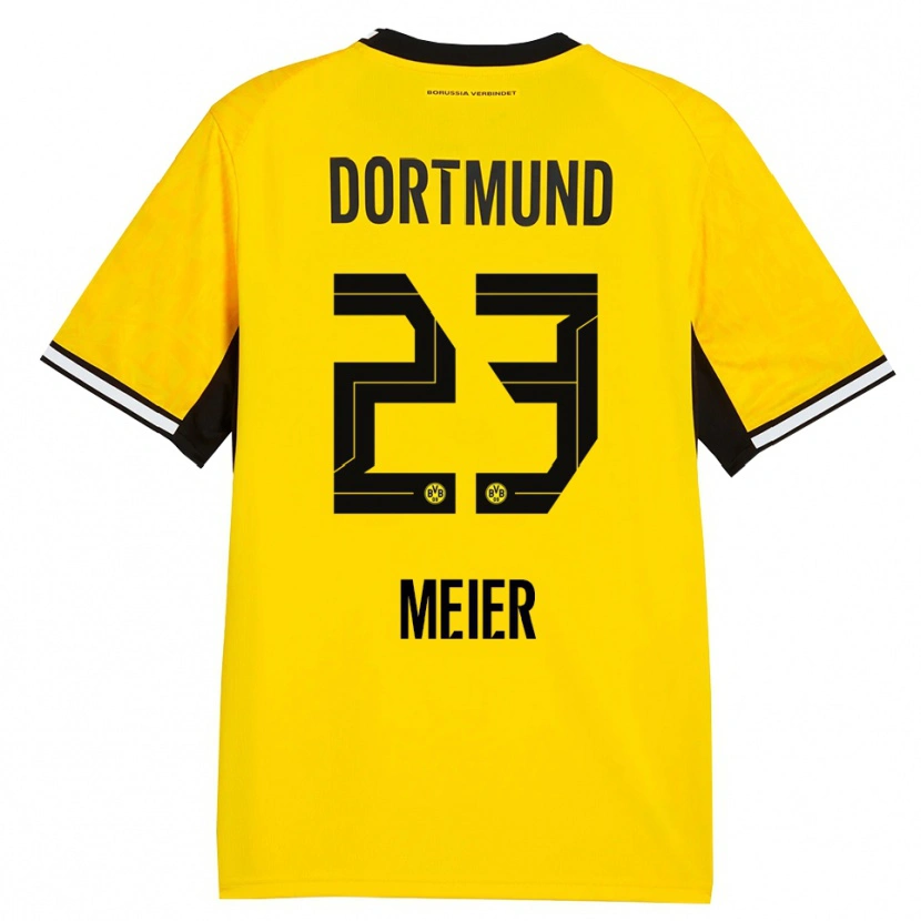 Danxen Kid Maximilian Meier #23 Yellow Black White Home Jersey 2026/27 T-Shirt
