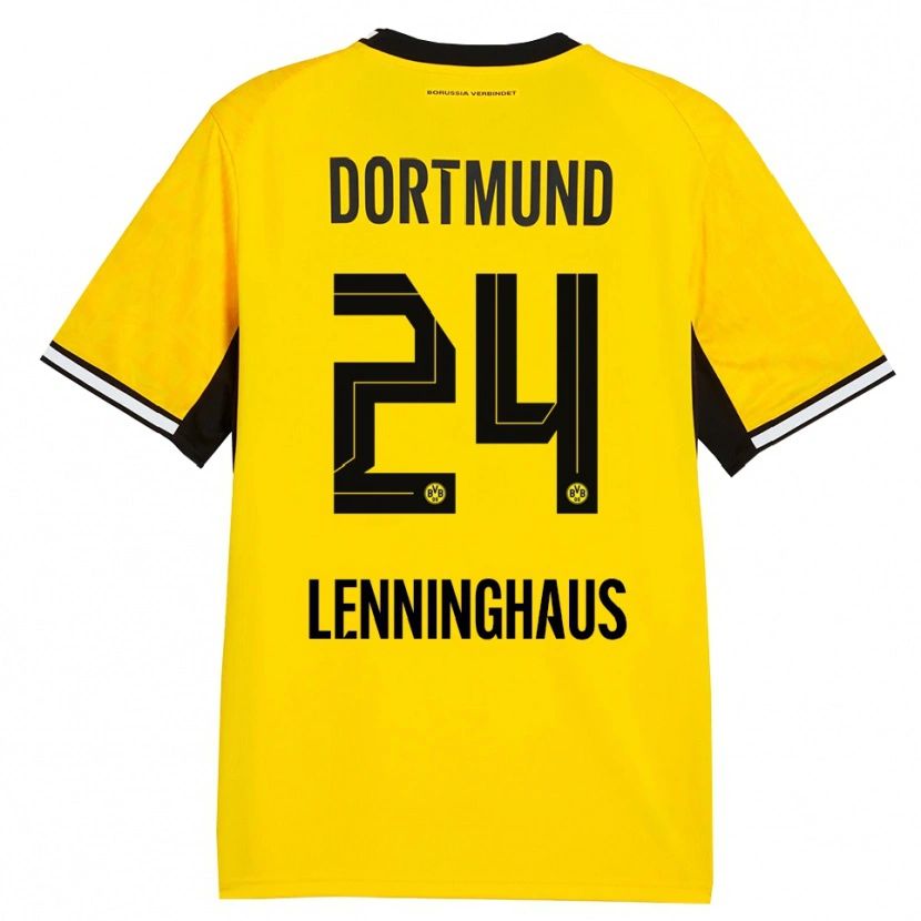 Danxen Kid Mika Lenninghaus #24 Yellow Black White Home Jersey 2026/27 T-Shirt