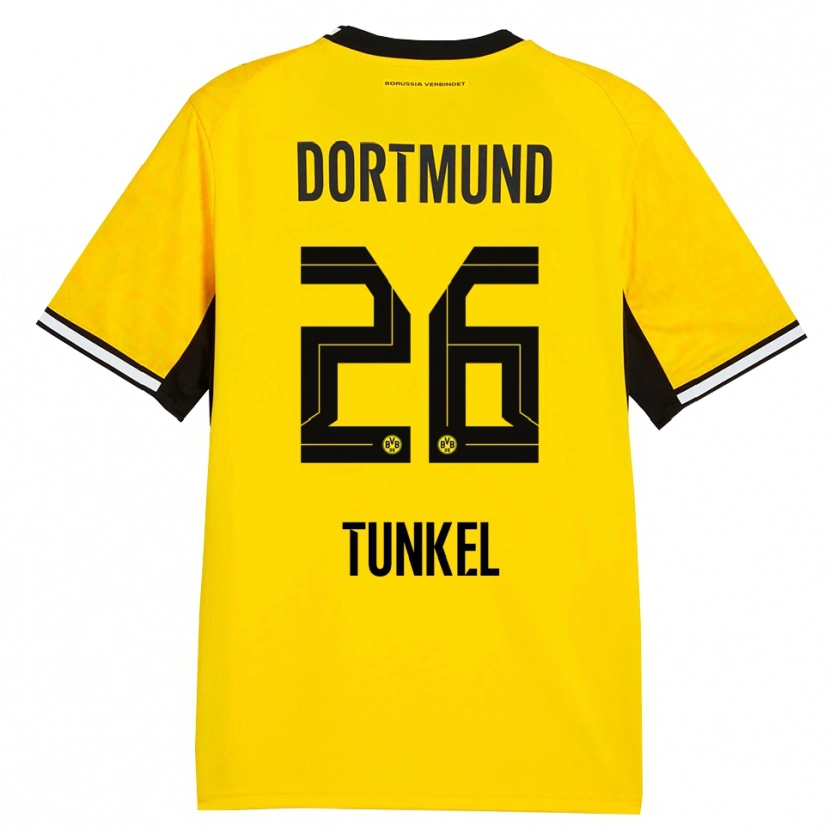 Danxen Kid Janis Tunkel #26 Yellow Black White Home Jersey 2026/27 T-Shirt