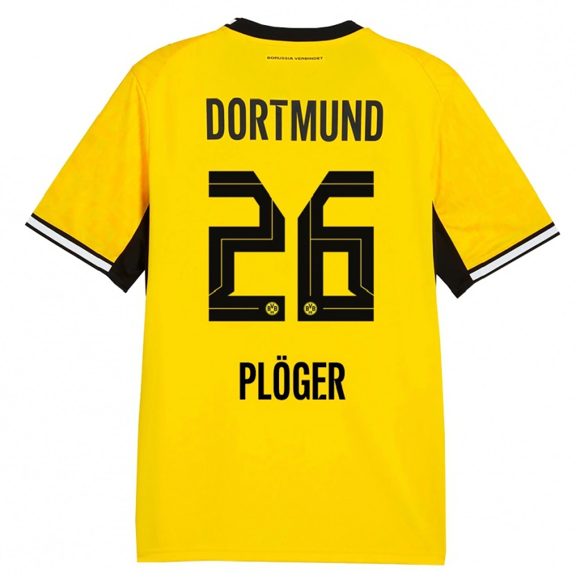 Danxen Kid Dustin Plöger #26 Yellow Black White Home Jersey 2026/27 T-Shirt