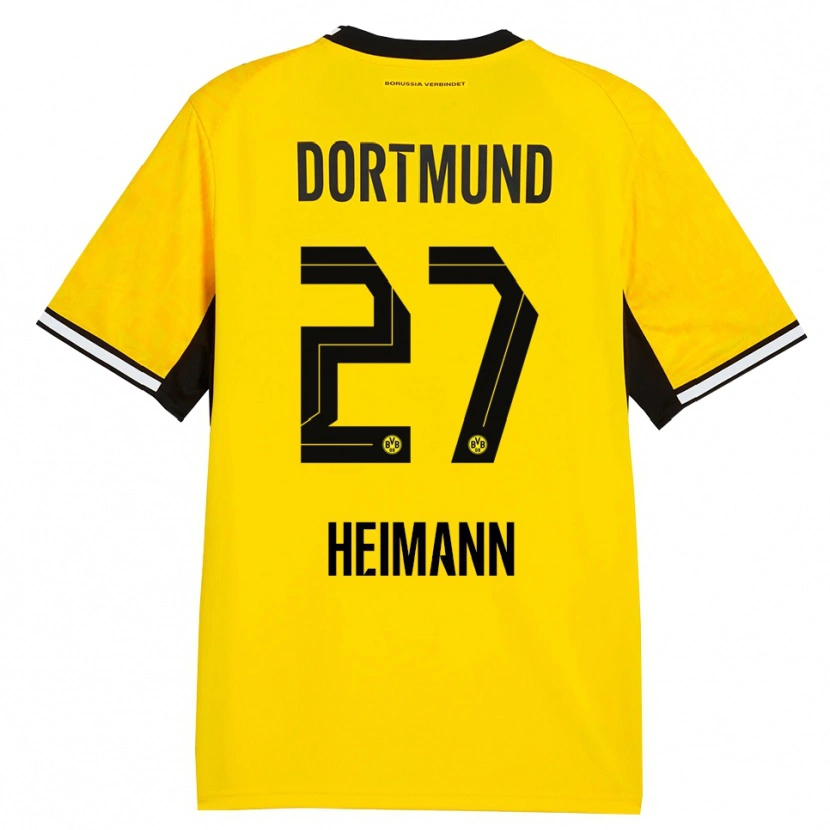 Danxen Kid Wesley Heimann #27 Yellow Black White Home Jersey 2026/27 T-Shirt