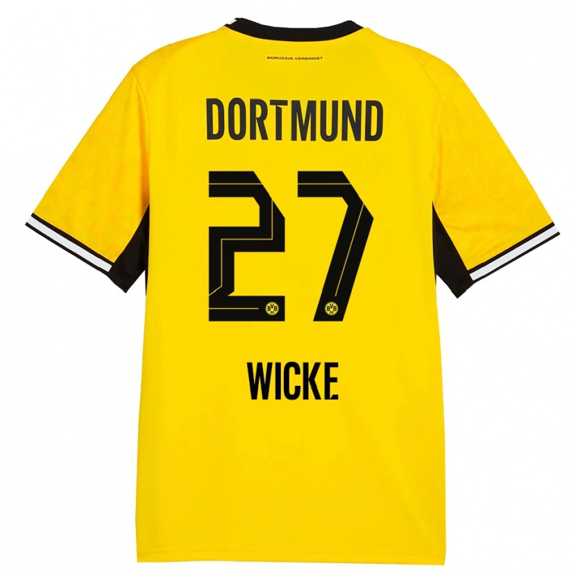 Danxen Kid Nova Wicke #27 Yellow Black White Home Jersey 2026/27 T-Shirt