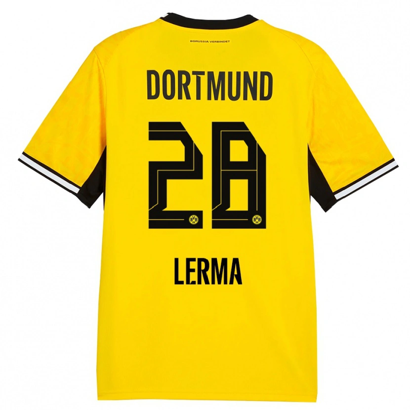 Danxen Kid Justin Lerma #28 Yellow Black White Home Jersey 2026/27 T-Shirt
