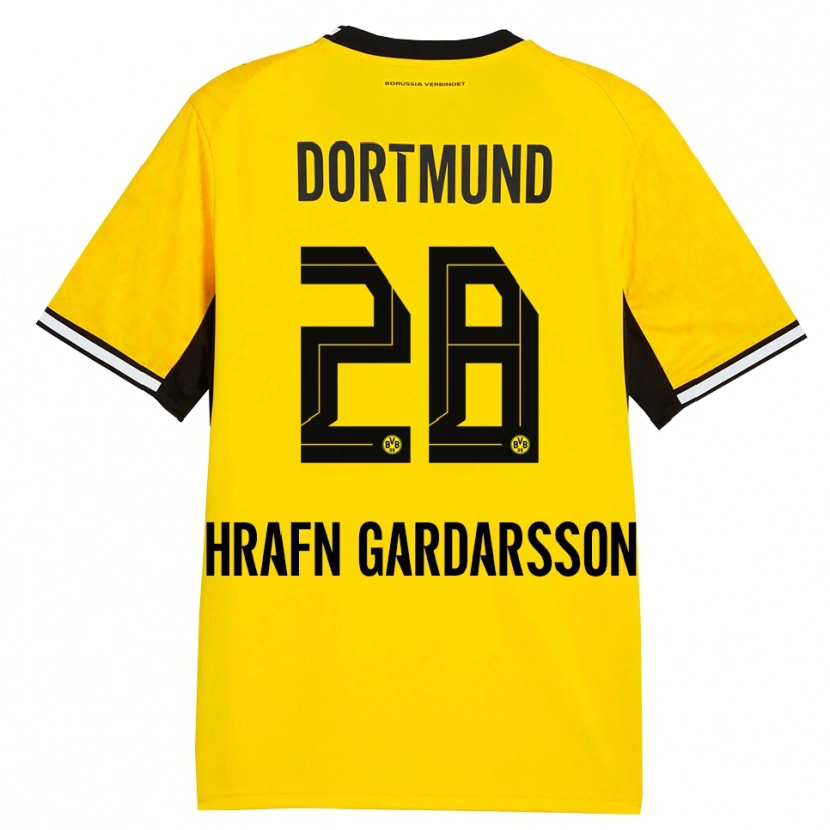 Danxen Kid Bjarki Hrafn Gardarsson #28 Yellow Black White Home Jersey 2026/27 T-Shirt