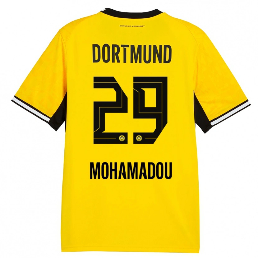 Danxen Kid Hamzath Mohamadou #29 Yellow Black White Home Jersey 2026/27 T-Shirt