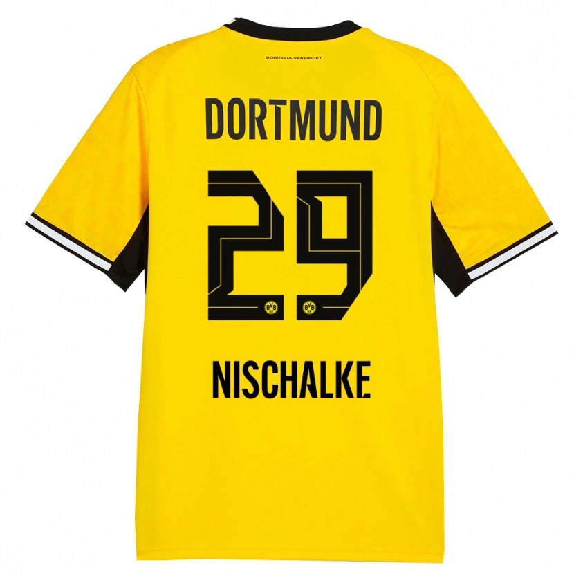 Danxen Kid Jermain Nischalke #29 Yellow Black White Home Jersey 2026/27 T-Shirt