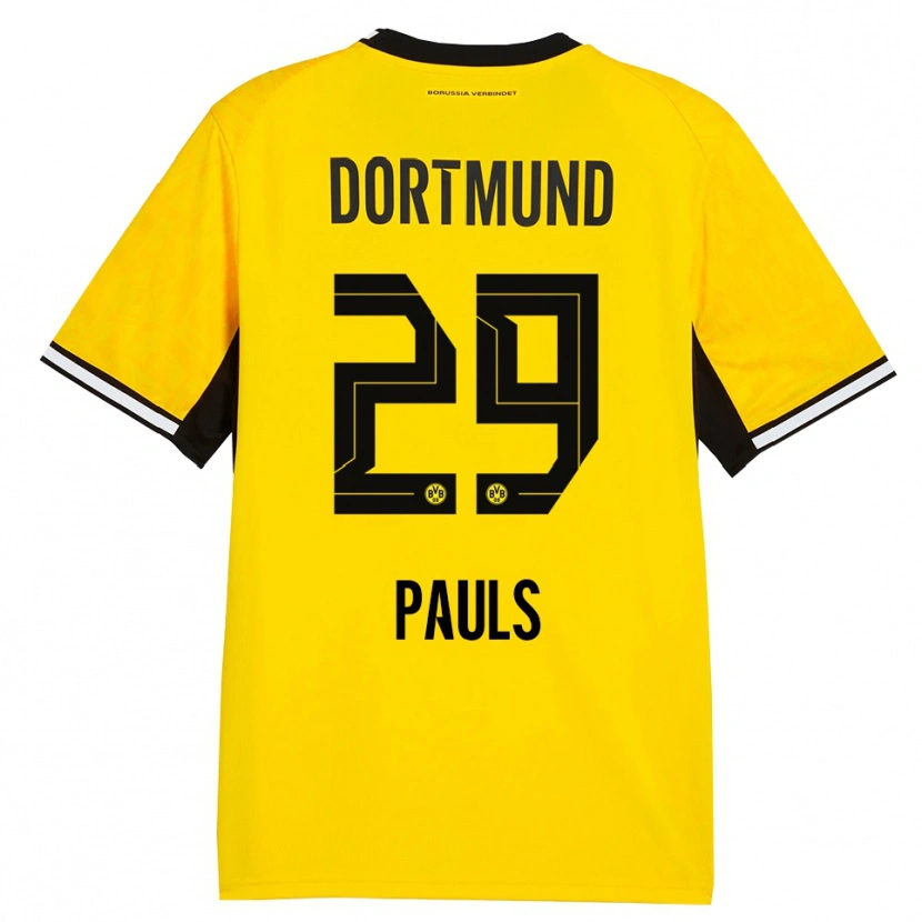 Danxen Kid Emilia Pauls #29 Yellow Black White Home Jersey 2026/27 T-Shirt