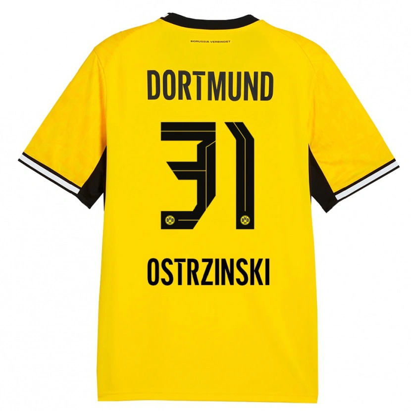Danxen Kid Silas Ostrzinski #31 Yellow Black White Home Jersey 2026/27 T-Shirt