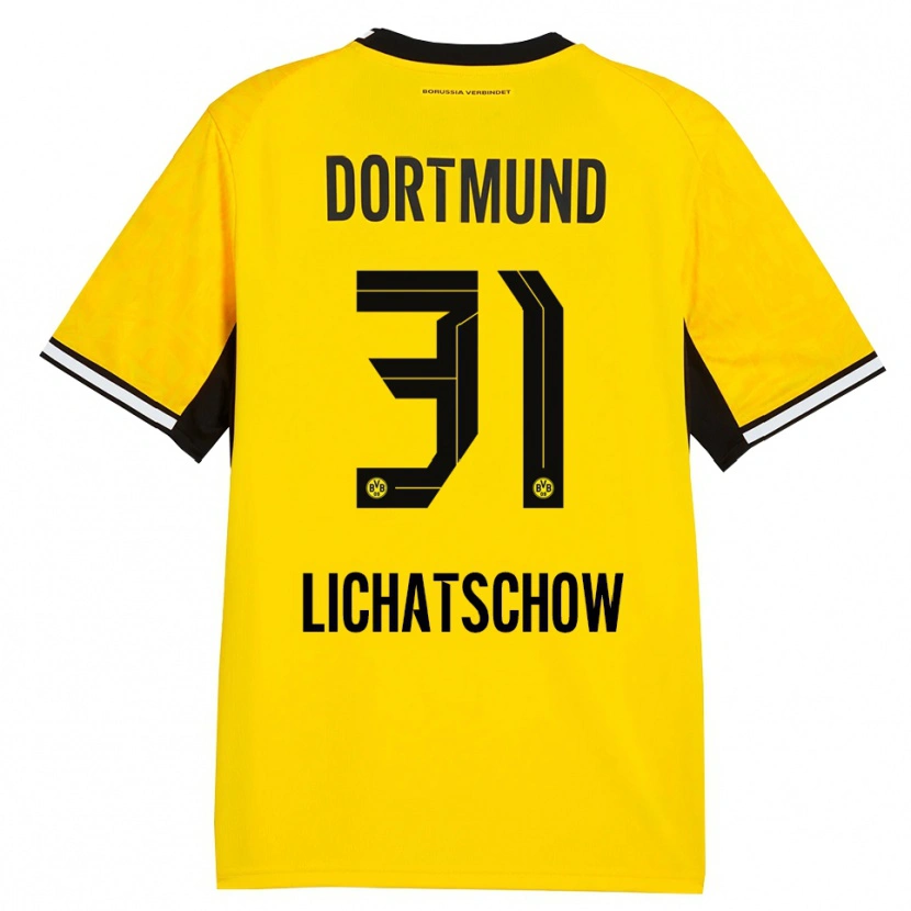 Danxen Kid Deniese Lichatschow #31 Yellow Black White Home Jersey 2026/27 T-Shirt