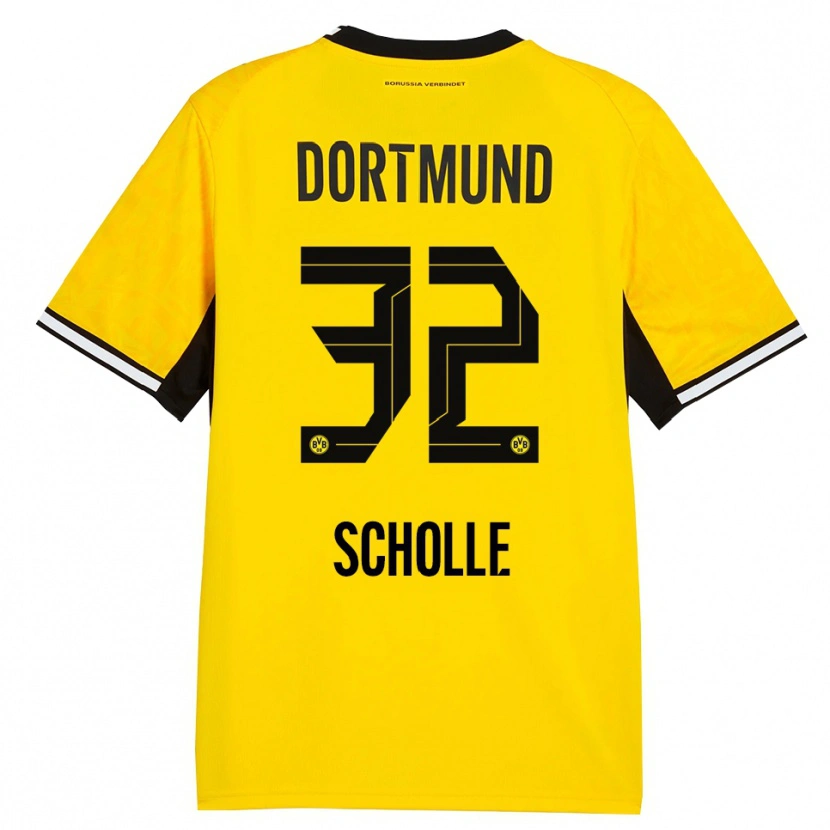 Danxen Kid Mia Scholle #32 Yellow Black White Home Jersey 2026/27 T-Shirt