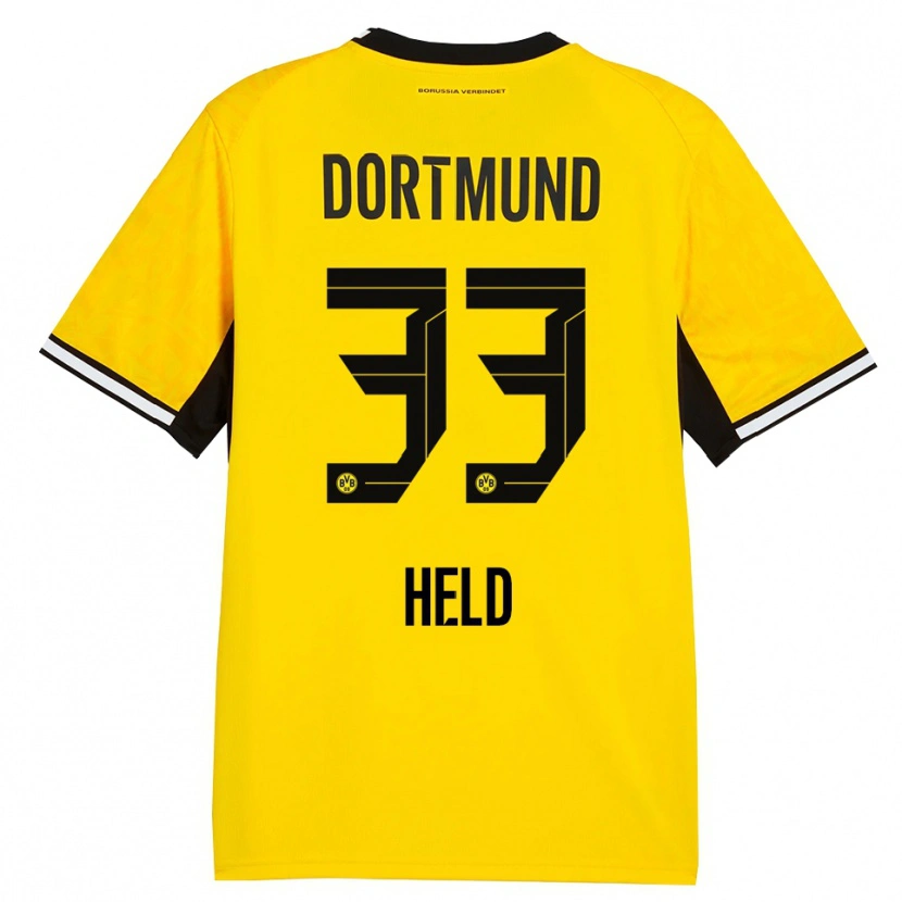 Danxen Kid Aaron Held #33 Yellow Black White Home Jersey 2026/27 T-Shirt