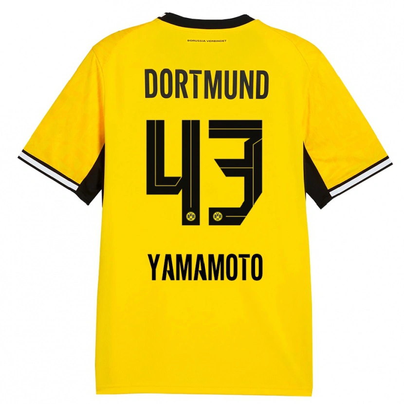Danxen Kid Takato Yamamoto #43 Yellow Black White Home Jersey 2026/27 T-Shirt