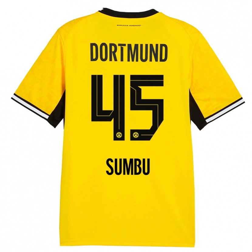 Danxen Kid Daniel Sumbu #45 Yellow Black White Home Jersey 2026/27 T-Shirt
