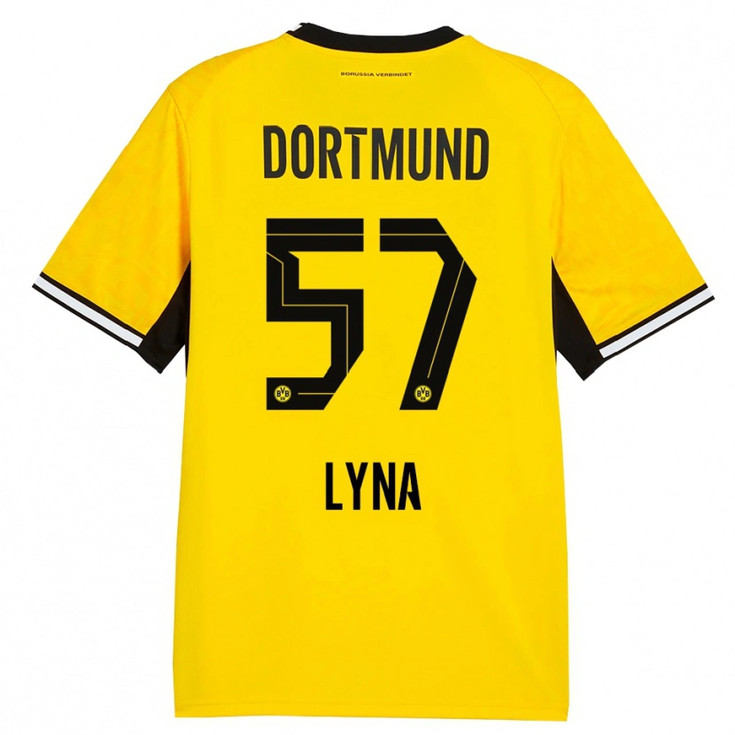Danxen Kid Schwarz Lyna #57 Yellow Black White Home Jersey 2026/27 T-Shirt