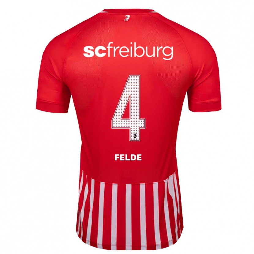 Danxen Kid Meret Felde #4 Red White Black Home Jersey 2026/27 T-Shirt
