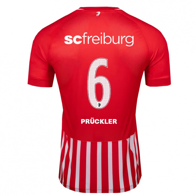 Danxen Kid Moritz Prückler #6 Red White Black Home Jersey 2026/27 T-Shirt