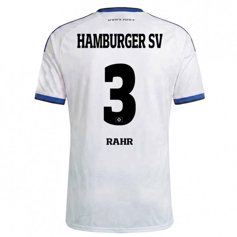 Danxen Kid Calvin Rahr #3 White Black Blue Home Jersey 2026/27 T-Shirt