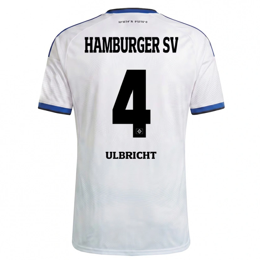 Danxen Kid Michael Ulbricht #4 White Black Blue Home Jersey 2026/27 T-Shirt