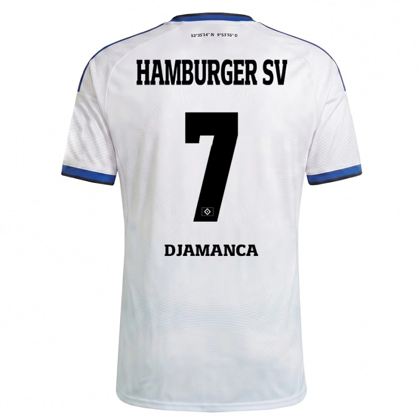 Danxen Kid Ismaila Djamanca #7 White Black Blue Home Jersey 2026/27 T-Shirt
