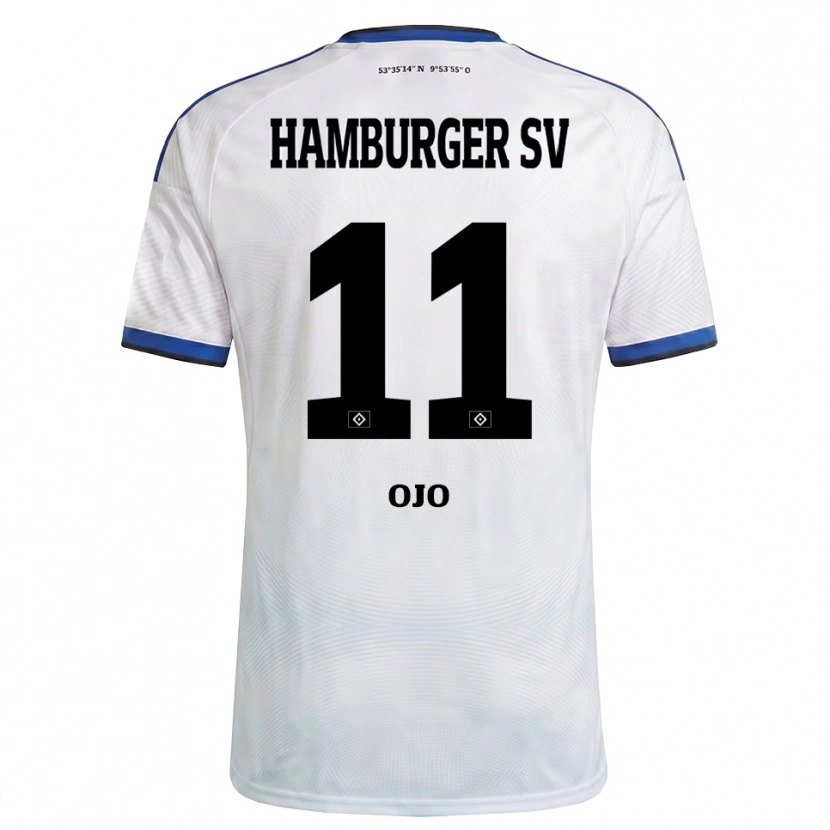 Danxen Kid Kelvin Ojo #11 White Black Blue Home Jersey 2026/27 T-Shirt