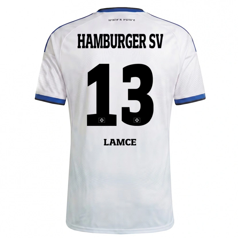 Danxen Kid Benjamin Lamce #13 White Black Blue Home Jersey 2026/27 T-Shirt