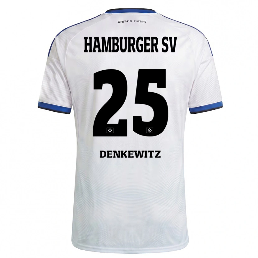 Danxen Kid Nick Denkewitz #25 White Black Blue Home Jersey 2026/27 T-Shirt