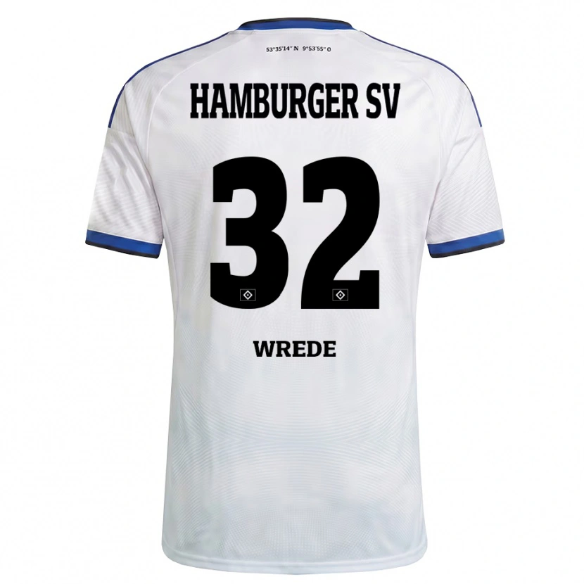 Danxen Kid Lotta Wrede #32 White Black Blue Home Jersey 2026/27 T-Shirt