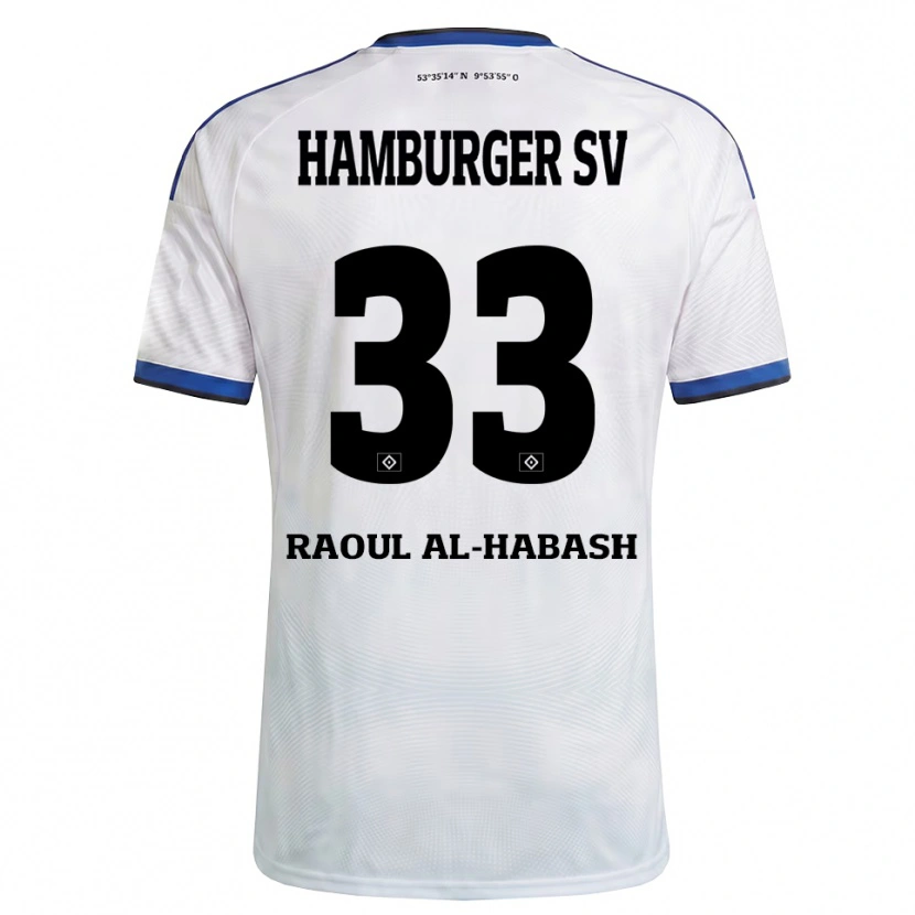 Danxen Kid Luca Raoul Al-Habash #33 White Black Blue Home Jersey 2026/27 T-Shirt