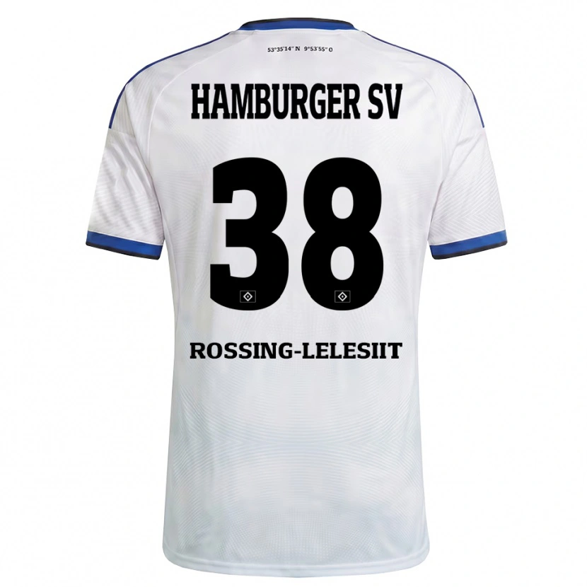 Danxen Kid Alexander Røssing-Lelesiit #38 White Black Blue Home Jersey 2026/27 T-Shirt