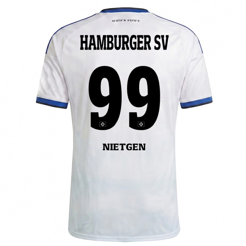 Danxen Kid Marvin Nietgen #99 White Black Blue Home Jersey 2026/27 T-Shirt