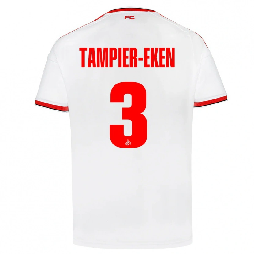 Danxen Kid Pierre Tampier-Eken #3 White Red Black Home Jersey 2026/27 T-Shirt