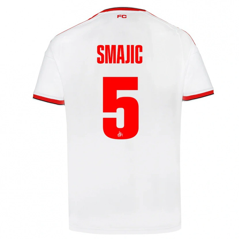 Danxen Kid Rijad Smajic #5 White Red Black Home Jersey 2026/27 T-Shirt
