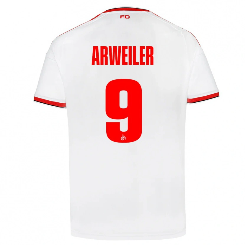 Danxen Kid Jonas Arweiler #9 White Red Black Home Jersey 2026/27 T-Shirt