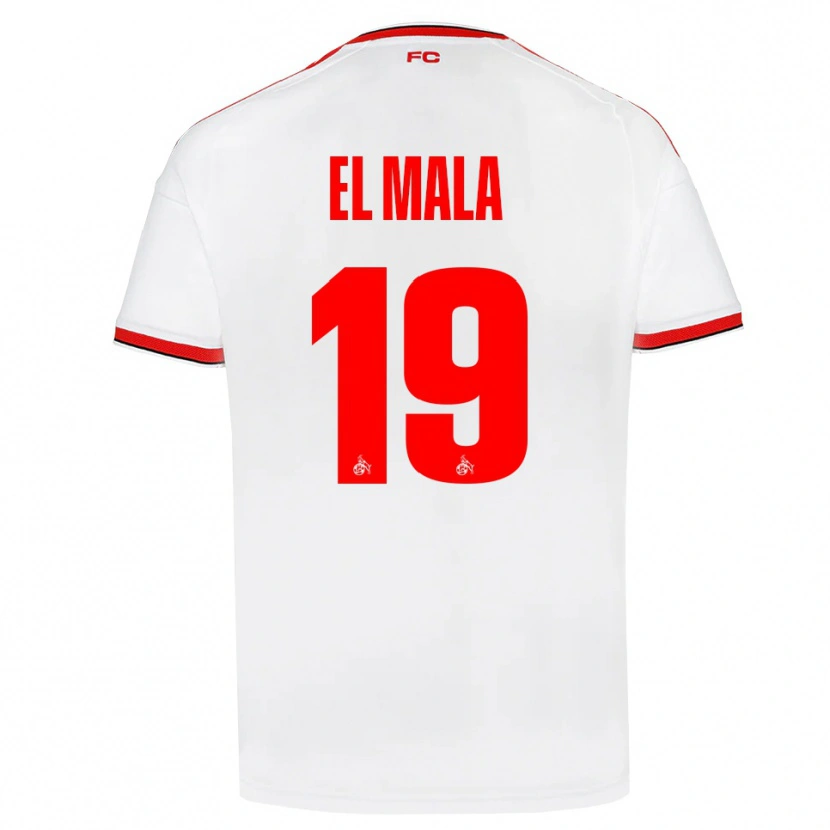 Danxen Kid Malek El Mala #19 White Red Black Home Jersey 2026/27 T-Shirt
