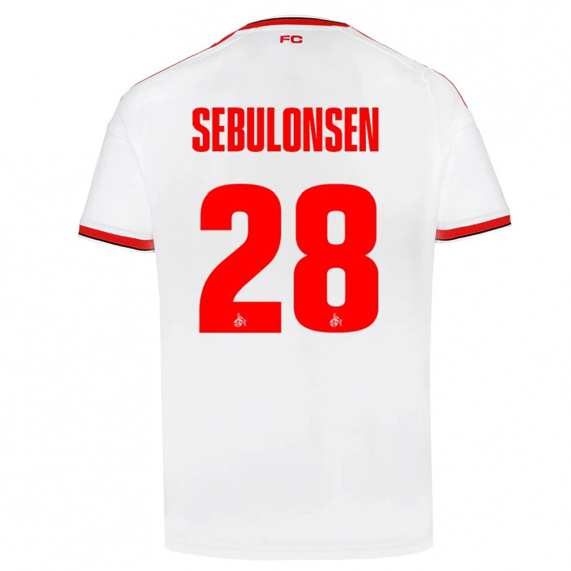 Danxen Kid Sebastian Sebulonsen #28 White Red Black Home Jersey 2026/27 T-Shirt