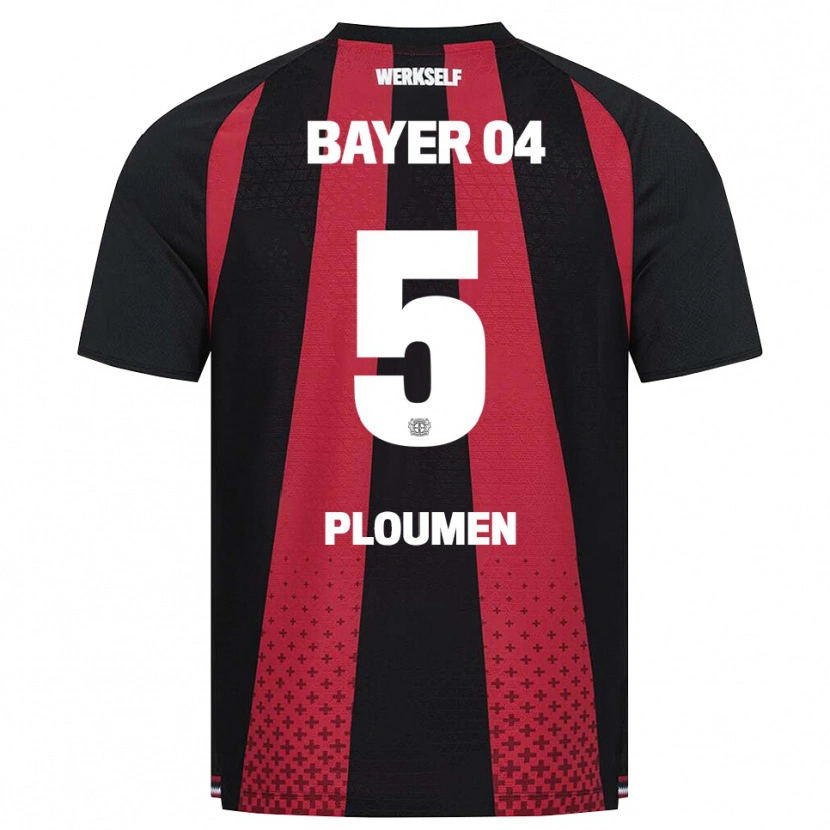 Danxen Kid Gilles Ploumen #5 Black White Red Home Jersey 2026/27 T-Shirt