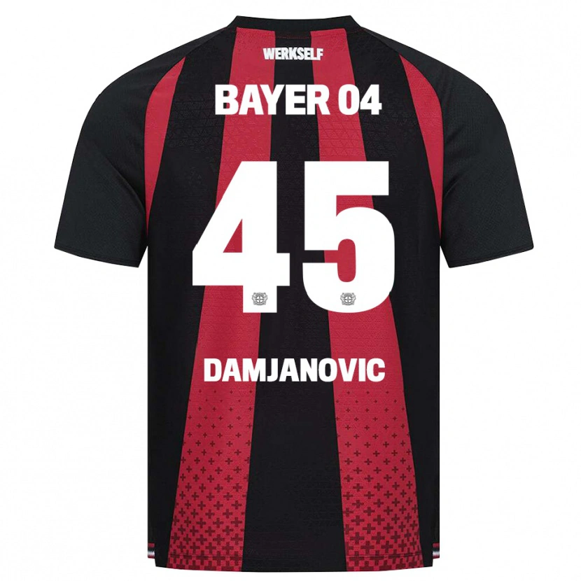 Danxen Kid Aleksa Damjanovic #45 Black White Red Home Jersey 2026/27 T-Shirt