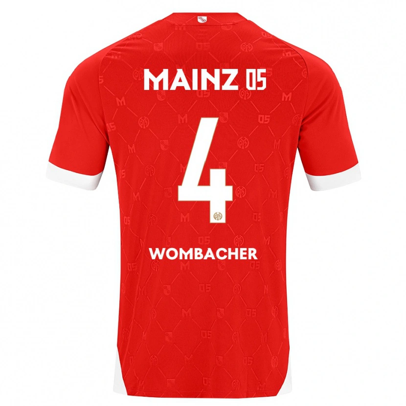 Danxen Kid Fynn Wombacher #4 Red White Home Jersey 2026/27 T-Shirt