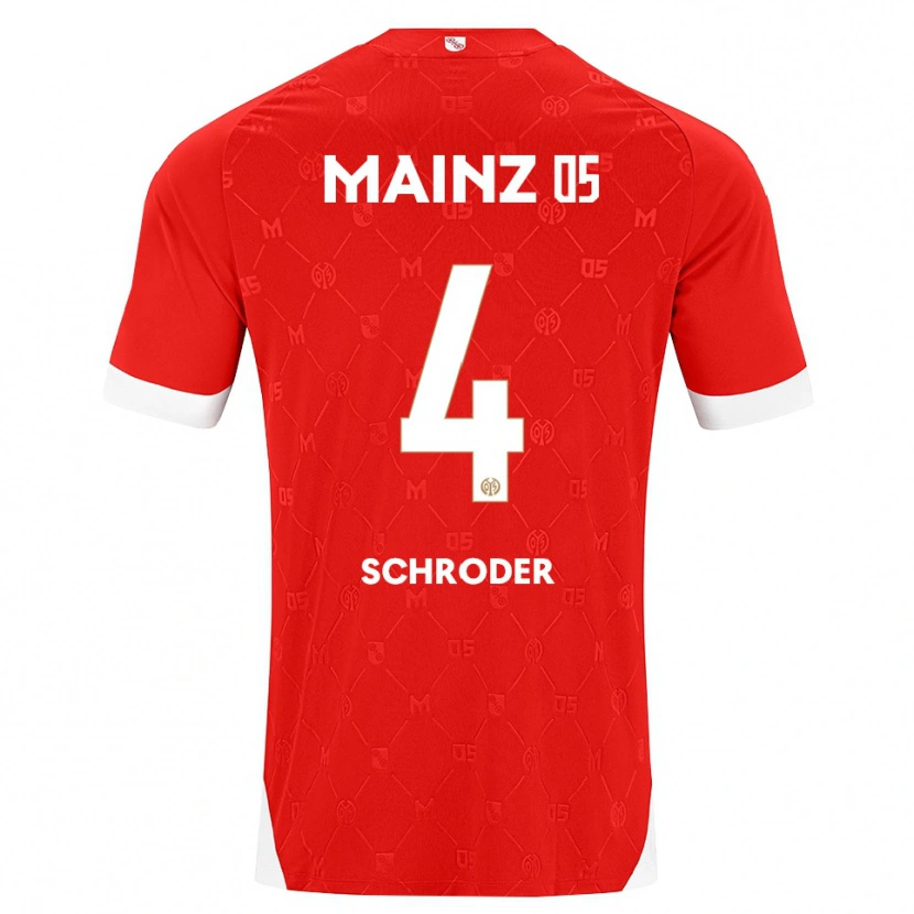 Danxen Kid Lara Schröder #4 Red White Home Jersey 2026/27 T-Shirt
