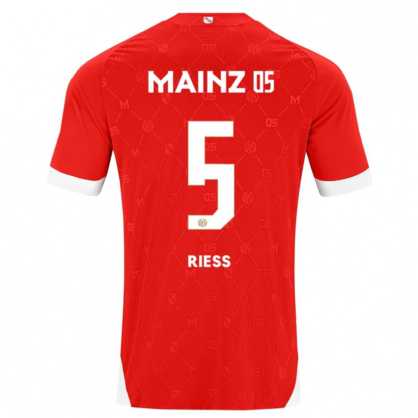 Danxen Kid Fabian Rieß #5 Red White Home Jersey 2026/27 T-Shirt