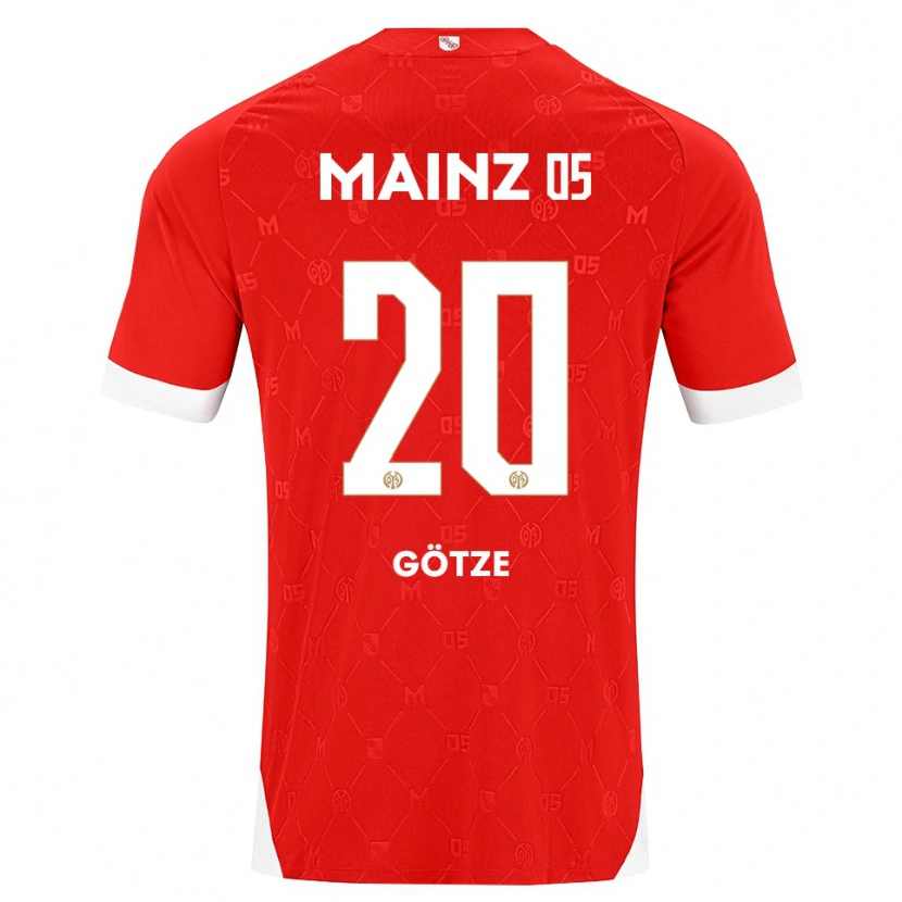 Danxen Kid Justus Götze #20 Red White Home Jersey 2026/27 T-Shirt